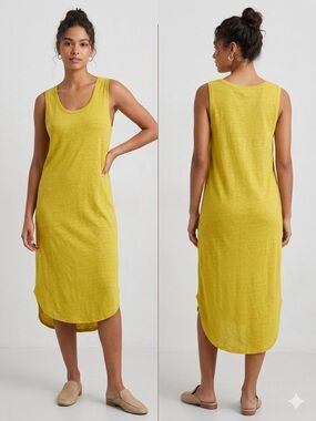 aerie Lightweight Knit Tank Dress in Bright Yellow